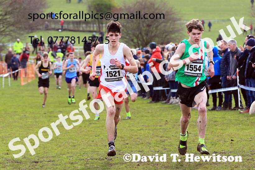 Boys Under-15s 2023 UK CAU Inter Counties Cross Country Champs, Prestwold Hall, Loughborough. Photo: David T. Hewitson/Sports for All Pics
